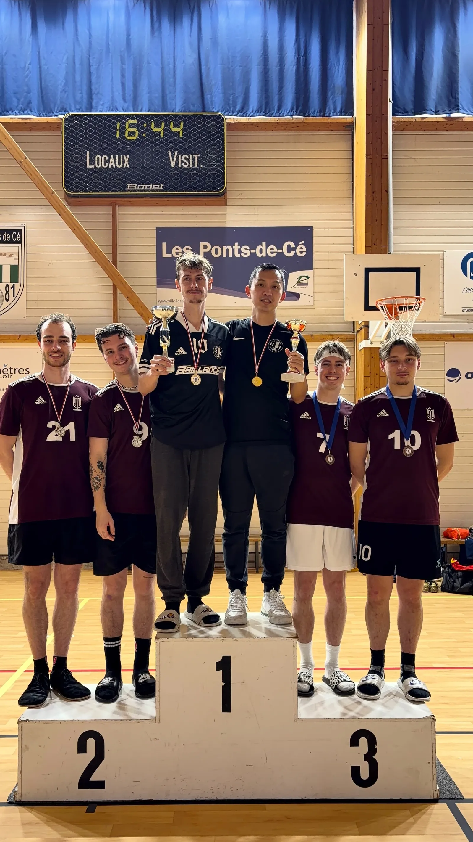 podium en double